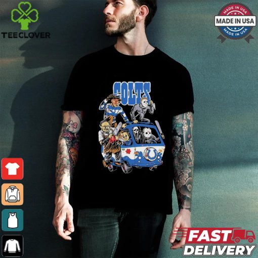 Original Indianapolis Colts NFL Horror Characters Movie Hippie Halloween Shirt