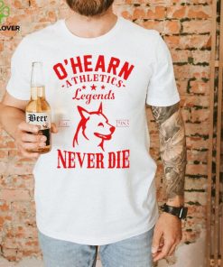 ohearn athletics legends never die logo hoodie, sweater, longsleeve, shirt v-neck, t-shirt hoodie, sweater, longsleeve, shirt v-neck, t-shirt trang