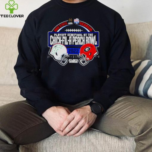 ohio State Buckeyes Vs Georgia Bulldogs 2022 Chick fil Peach bowl dueling helmets hoodie, sweater, longsleeve, shirt v-neck, t-shirt