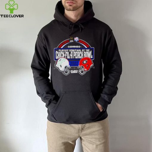 ohio State Buckeyes Vs Georgia Bulldogs 2022 Chick fil Peach bowl dueling helmets hoodie, sweater, longsleeve, shirt v-neck, t-shirt