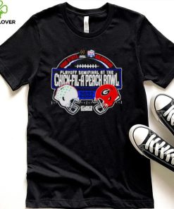 ohio State Buckeyes Vs Georgia Bulldogs 2022 Chick fil Peach bowl dueling helmets hoodie, sweater, longsleeve, shirt v-neck, t-shirt