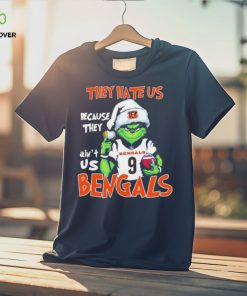 Joe Burrow Grinch They Hate Us Because They Ain’t Us Cincinnati Bengals Christmas Thoodie, sweater, longsleeve, shirt v-neck, t-shirt