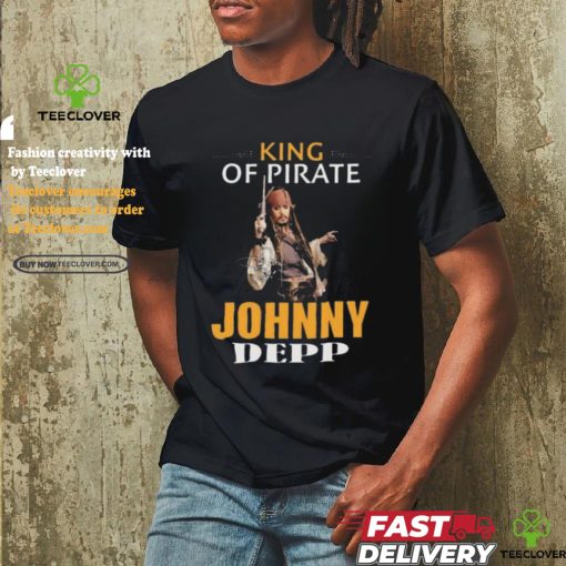 Johnny depp king of pirates of the caribbean shirt