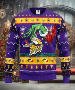 Minnesota Vikings Grinch Christmas Ugly Sweater