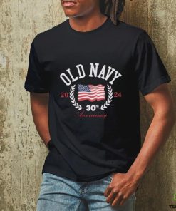 old navy men's us flag 2024 30th anniversary t hoodie, sweater, longsleeve, shirt v-neck, t-shirt