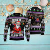 Santa Clause Riding Chicken Ugly Sweater, Santa Xmas Chicken Sweater