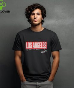 os Angeles Dodgers Blocked Out T Shirt