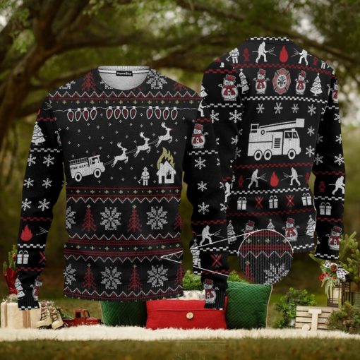 Firefighter Fire Dept Ugly 3D Sweater Best Gift Christmas Gift For Men And Women