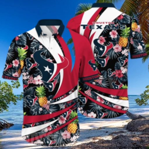 ouston Texans NFL Floral Unisex All Over Printed Hawaiian Shirt