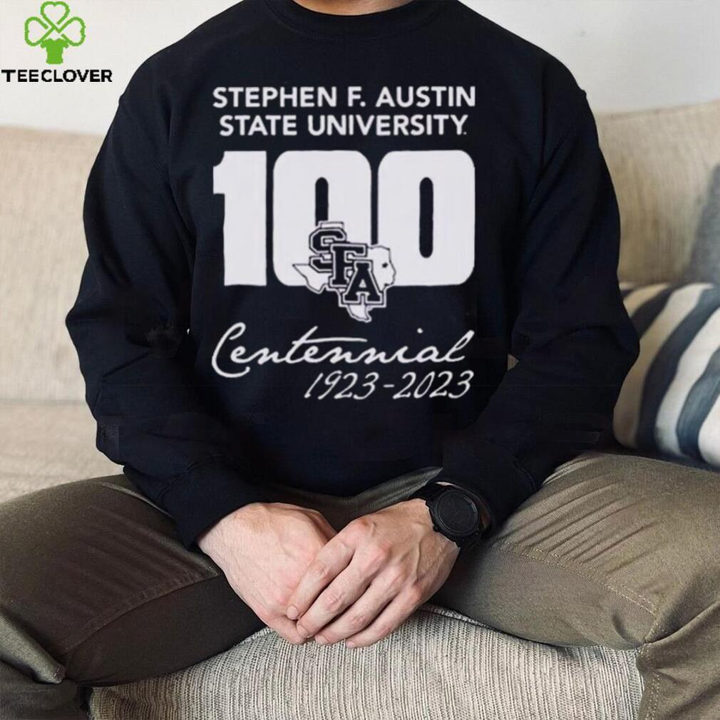Stephen F. Austin Lumberjacks Centennial Stacked 1923 2023 Shirt