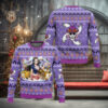 Purple Grimace Holiday Knit Xmas 2024 Holiday Gift Ugly Christmas Sweater