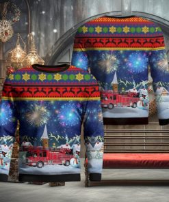 oy City Fire Department AOP Ugly Sweater Men And Women Christmas Gift