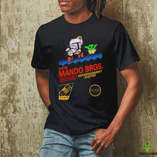 The Mandalorian X Super Mario Bros Super Mando Bros Dintendo game hoodie, sweater, longsleeve, shirt v-neck, t-shirt