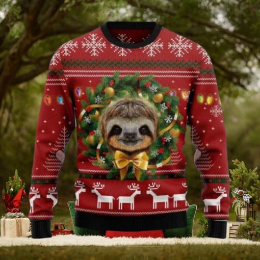 Merry Slothmas Ugly Christmas Sweater