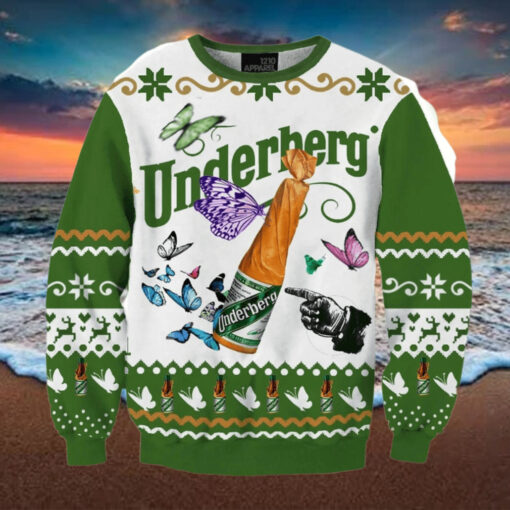 Underberg Natural Herb Bitters Ugly Christmas Sweater, Gift for Christmas Holiday