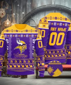 Nfl Minnesota Vikings Personalized Ugly Christmas Sweaters