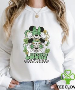 Mickey Minnie licky vibes four leaf clover St Patricks Day hoodie, sweater, longsleeve, shirt v-neck, t-shirt