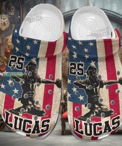 4Th Of July Usa Flag Baseball Crocs