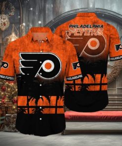 Philadelphia Flyers NHL Logo Coconut Tropical Hawaiian Shirt Beach Gift For Fans