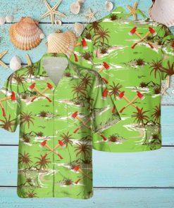 AWESOME FIREFIGHTER AOP POCKET HAWAIIAN SHIRT