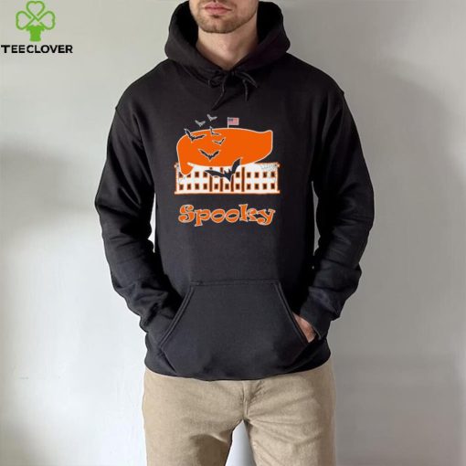 Spooky Halloween Whitehouse dressed up Trump hair hoodie, sweater, longsleeve, shirt v-neck, t-shirt