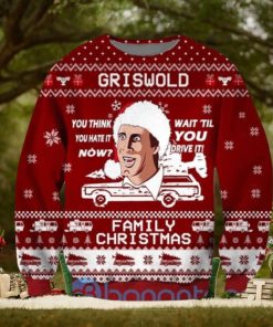 Funny Griswold Family Ugly Christmas All Over Printed 3D Sweatshirt