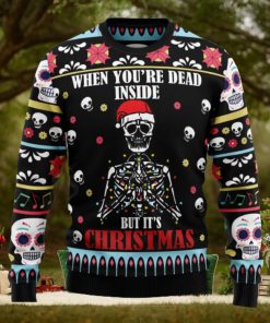 Skull Inside Ugly Christmas Sweater Thankgiving Gift Men Women