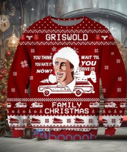 Funny Griswold Family Ugly Christmas All Over Printed 3D Sweatshirt