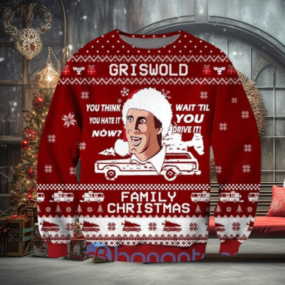 Funny Griswold Family Ugly Christmas All Over Printed 3D Sweatshirt Funny Griswold Family Ugly Christmas All Over Printed 3D Sweatshirt
