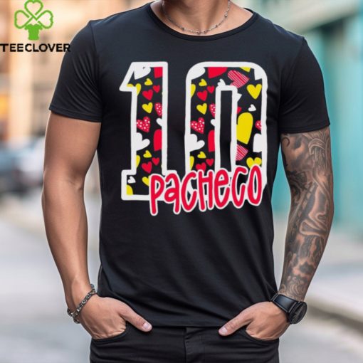 pacheco 10 Love Heart Kansas City Chiefs Player Shirt