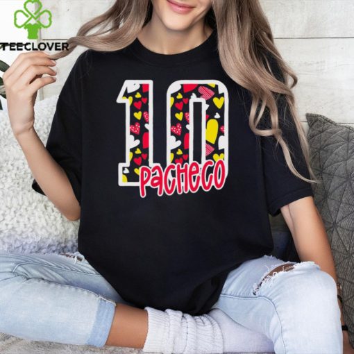 pacheco 10 Love Heart Kansas City Chiefs Player Shirt