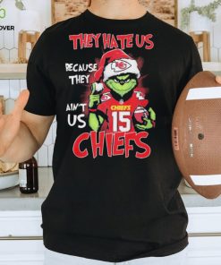 patrick Mahomes Grinch Christmas They Hate Us Because Ain’t Us Chiefs Shirt