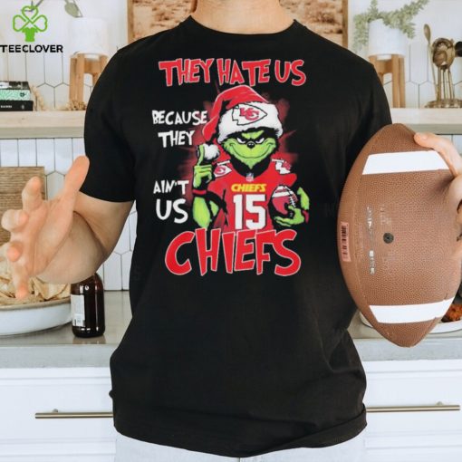 patrick Mahomes Grinch Christmas They Hate Us Because Ain’t Us Chiefs Shirt