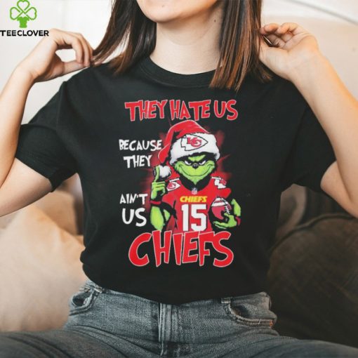 patrick Mahomes Grinch Christmas They Hate Us Because Ain’t Us Chiefs Shirt