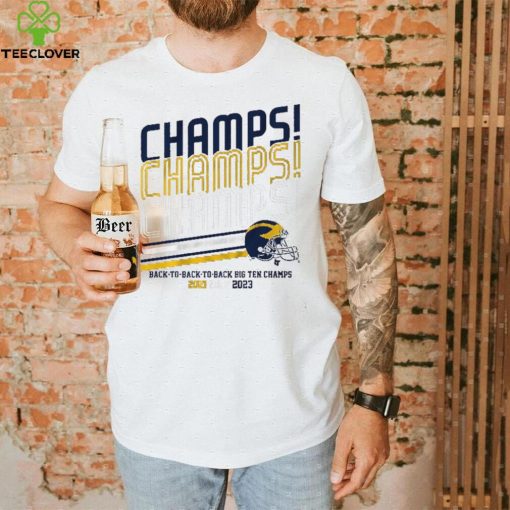 Michigan Football B1G Champs Champs Champs Shirt