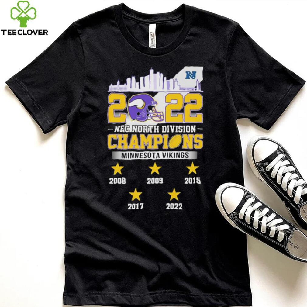 2022 NFC North Division Champions Minnesota Vikings 2008 2022 Shirt