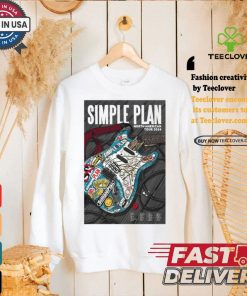 Simple plan north American tour 2024 poster shirt 2 Simple plan north American tour 2024 poster shirt