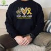 peace love cure childhood cancer awareness leopart heart hoodie, sweater, longsleeve, shirt v-neck, t-shirt Shirt
