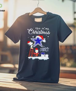 peanuts Snoopy And Charlie Brown Wall Paint Dallas Cowboys This Is My Christmas Shirt