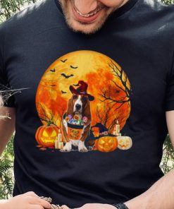 Basset Hound Dog Witch Pumpkin Halloween Costume T Shirt 2 Basset Hound Dog Witch Pumpkin Halloween Costume T Shirt2