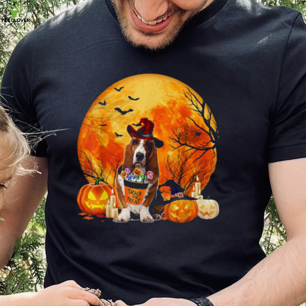 Basset Hound Dog Witch Pumpkin Halloween Costume T Shirt Basset Hound Dog Witch Pumpkin Halloween Costume T Shirt