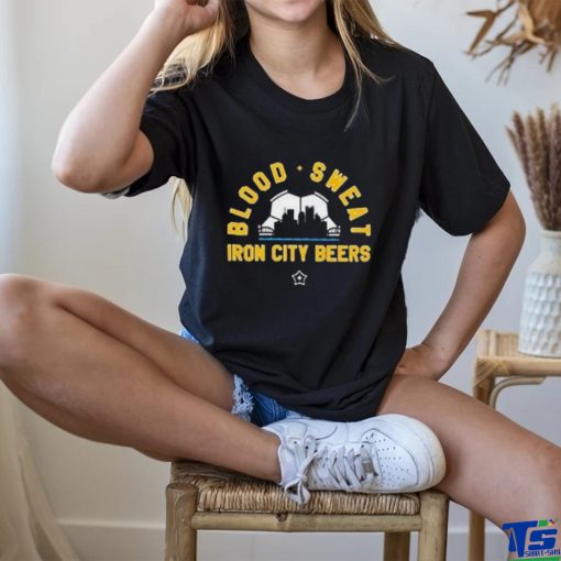 pittsburgh steel blood sweat iron city beers hoodie, sweater, longsleeve, shirt v-neck, t-shirt Shirt