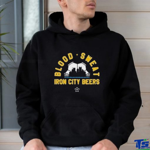 pittsburgh steel blood sweat iron city beers hoodie, sweater, longsleeve, shirt v-neck, t-shirt Shirt