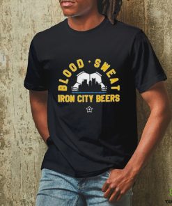 pittsburgh steel blood sweat iron city beers hoodie, sweater, longsleeve, shirt v-neck, t-shirt Shirt