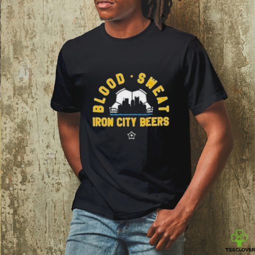 pittsburgh steel blood sweat iron city beers hoodie, sweater, longsleeve, shirt v-neck, t-shirt Shirt