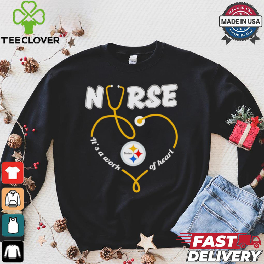pittsburgh steelers nurse it’s a work of heart christmas shirt pittsburgh steelers nurse it’s a work of heart christmas shirt
