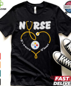 pittsburgh steelers nurse it’s a work of heart christmas shirt