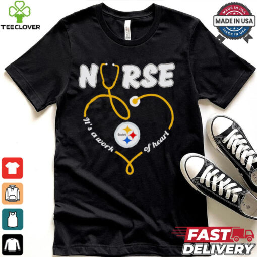 pittsburgh steelers nurse it’s a work of heart christmas shirt