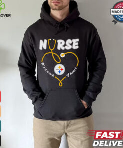 pittsburgh steelers nurse it’s a work of heart christmas shirt