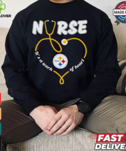 pittsburgh steelers nurse it’s a work of heart christmas shirt